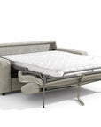 Canapé convertible express 3 places en velours chiné beige AMAURY