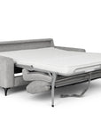 Canapé convertible express 3 places en velours chiné gris clair NONA
