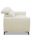 Canapé convertible express 3 places en velours texturé beige CALEB