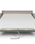 Canapé convertible express 3 places en velours texturé beige CHIARA