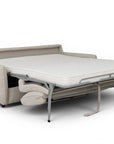 Canapé convertible express 3 places en velours texturé beige CHIARA