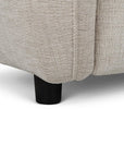 Canapé convertible express 3 places en velours texturé beige CHIARA