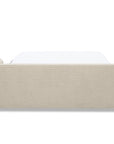 Canapé convertible express 3 places en velours texturé beige KALIANA