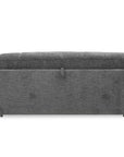 Canapé convertible express 3 places en velours texturé gris BASILE