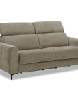 Canapé convertible express 3 places en velours texturé taupe CALEB