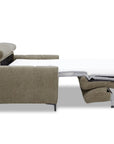 Canapé convertible express 3 places en velours texturé taupe CALEB