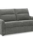 Canapé convertible express 3 places matelas 15 cm en tissu texturé gris ADILIO