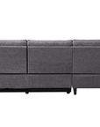 Canapé d’angle relax électrique en tissu gris foncé LUDMILA - Angle gauche