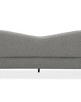 Canapé fixe 3 places en tissu effet peau de mouton gris clair LEXIE