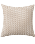 Coussin beige en tissu texturé doux 45x45 cm DUNE