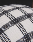 Coussin blanc et gris foncé à carreaux 45x45 cm WARMY