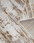 Tapis abstrait beige marron 160 x 230 cm PATINA