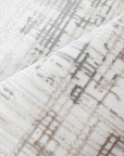 Tapis beige à motifs striés gris 160 x 230 cm PEKIN