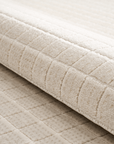 Tapis beige à petits carreaux 200 x 290 cm TALO