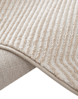 Tapis beige et blanc motif chevron 160 x 230 cm HERRING