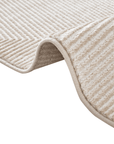 Tapis beige et blanc motif chevron 160 x 230 cm HERRING