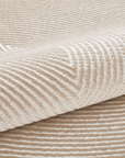 Tapis beige et blanc motif organique 160 x 230 cm SAND