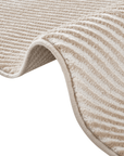 Tapis beige et blanc motif organique 160 x 230 cm SAND