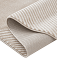 Tapis beige et blanc motif organique 160 x 230 cm SAND
