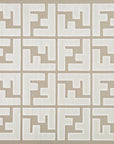 Tapis beige foncé à lettres beiges 160 x 230 cm KEZIA