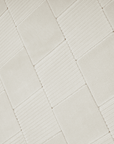 Tapis blanc écru à carreaux texturés 200 x 290 cm KARLINE