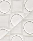 Tapis blanc écru à formes géométriques 192 x 290 cm KAELIES