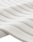Tapis blanc écru à relief géométriques 154 x 230 cm AFINA