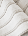 Tapis blanc écru à relief géométriques 192 x 290 cm AFINA