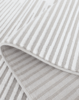 Tapis gris à lignes asymétriques 200 x 290 cm VENISE