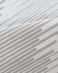 Tapis gris à lignes asymétriques 200 x 290 cm VENISE