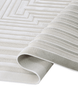 Tapis gris à motifs de lignes 200 x 290 cm PERTONA