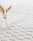 Tapis gris à motifs géométriques 160 x 230 cm VIENNE