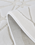 Tapis gris à motifs rosaces 160 x 230 cm SINGAPOUR