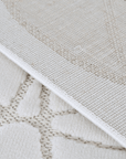 Tapis gris à motifs rosaces 200 x 290 cm SINGAPOUR