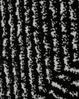 Tapis noir à motifs chevrons blancs 200 x 290 cm AIDA