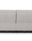 Canapé 3 places relax électrique en tissu bouclette beige DAVY