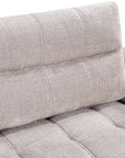 Canapé convertible avec coffre 3 places en velours chiné beige RALYA