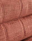 Canapé convertible avec coffre 3 places en velours chiné terracotta RALYA