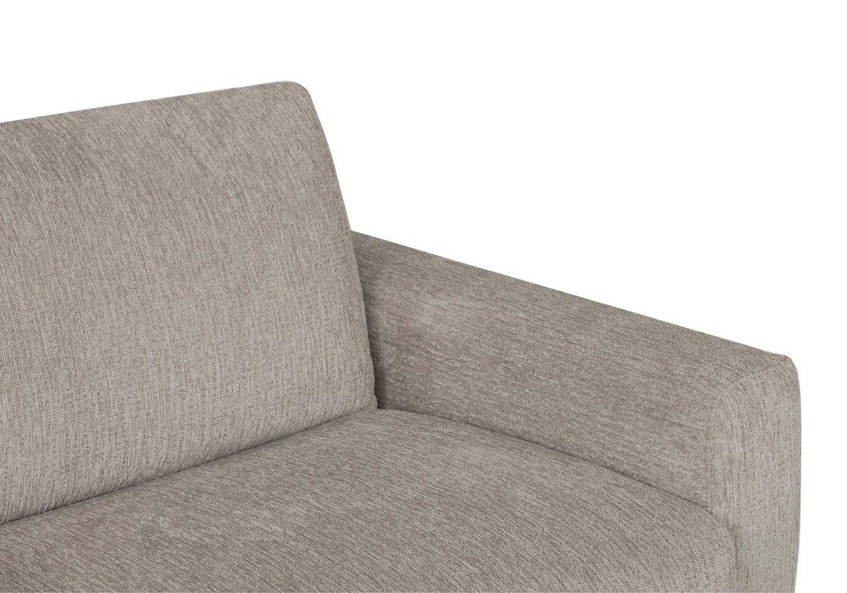Canapé convertible express 3 places en velours chiné beige NONA