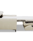 Canapé convertible express 3 places en velours texturé beige CALEB