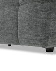 Canapé convertible express 3 places en velours texturé gris BASILE