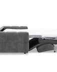 Canapé convertible express 3 places en velours texturé gris BASILE