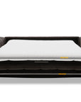 Canapé convertible express 3 places en velours texturé marron BASILE