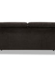 Canapé convertible express 3 places en velours texturé marron CALEB