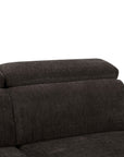 Canapé convertible express 3 places en velours texturé marron CALEB