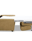 Canapé convertible express 3 places en velours texturé moutarde KALIANA