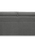 Canapé convertible express 3 places matelas 15 cm en tissu texturé gris ADILIO