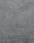 Canapé d'angle convertible avec coffre de rangement en velours chiné gris SAMINA - Angle gauche