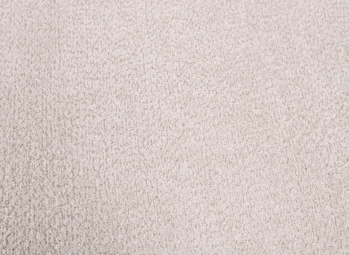 Canapé d'angle convertible avec coffre en tissu bouclette beige MARLA - Angle droit