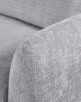Canapé d'angle convertible avec coffre en velours chiné gris MARLA - Angle gauche
